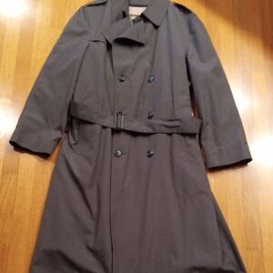 Hart Schaffner & Marx Wool Blend Trench Coat 42 L